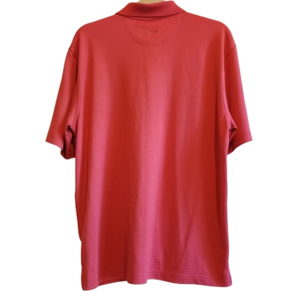 Greg Norman Mens Large Salmon Polo Shirt Short Sleeve Golf Preppy Classic - Picture 2 of 16
